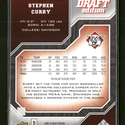 2009-10 Upper Deck Draft Edition Stephen Curry #34