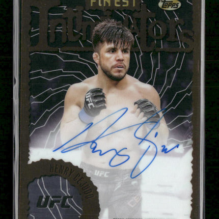 2024 Topps Finest UFC Intimidators Autographs Henry Cejudo Auto #IA-HCO