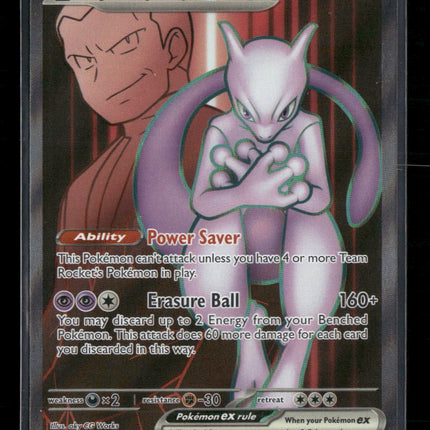 SV10: Destined Rivals Team Rocket's Mewtwo ex #213/182