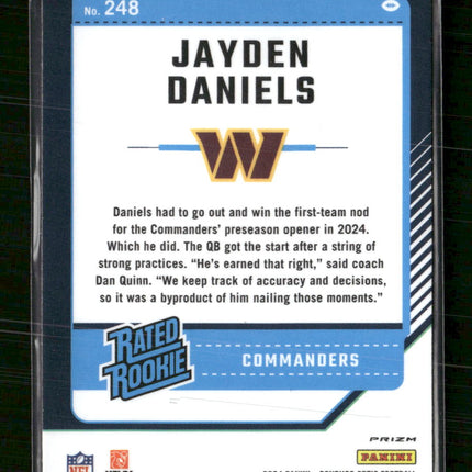 2024 Donruss Optic Blue Hyper Jayden Daniels #248