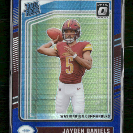 2024 Donruss Optic Blue Hyper Jayden Daniels #248