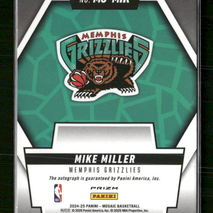 2024-25 Panini Mosaic Scripts Genesis Mike Miller Auto #MS-MIK