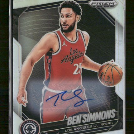 2024-25 Panini Prizm Black Silver Auto Ben Simmons #153