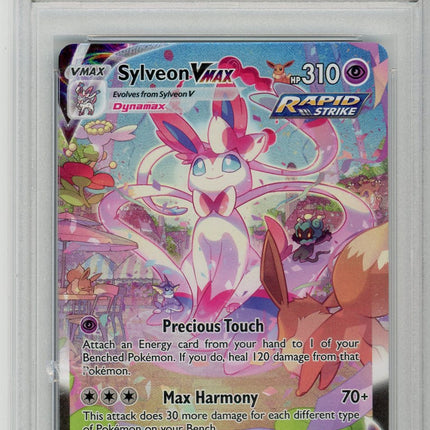 2021 Pokemon S&S Evolving Skies-Secret Fa/Sylveon Vmax 8 PSA #212