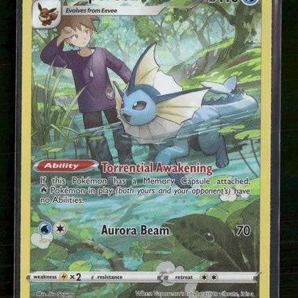 SWSH09: Brilliant Stars Trainer Gallery Vaporeon #TG02/TG30
