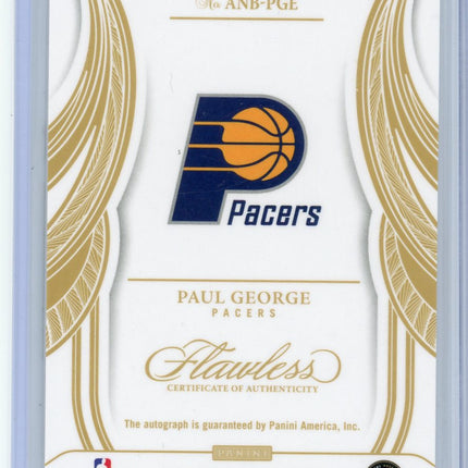 2024-25 Panini Flawless All-NBA Ink Gold Paul George #/10 Auto #ANB-PGE