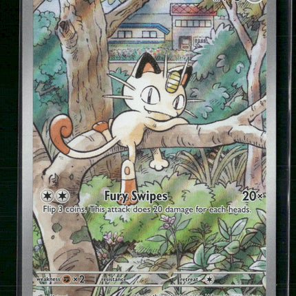 ME02: Phantasmal Flames Meowth Illustration Rare #106/094