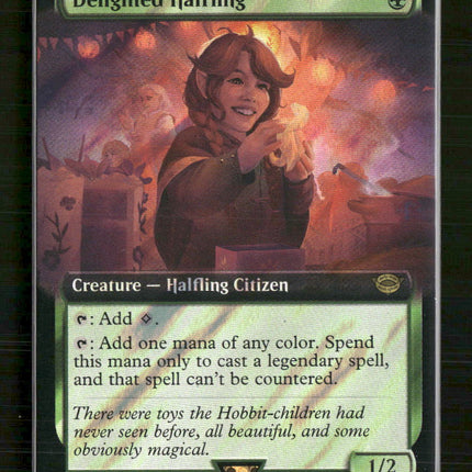 Universes Beyond: The Lord of the Rings Delighted Halfling (Surge Foil) #774