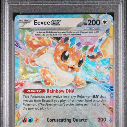 2025 Pokemon Pre En-Prismatic Evolutions Eevee Ex 9 PSA #075