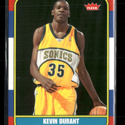 2007-08 Fleer 86-87 Retro Rookies Kevin Durant #86R-143