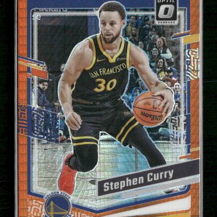 2023-24 Donruss Optic Hyper Orange Stephen Curry #/99 #198