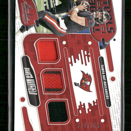 2024 Panini Absolute Tools of the Trade Triple Baker Mayfield #/249 #TOTT-BMD