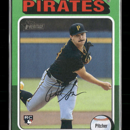 2024 Topps Heritage Green Border Paul Skenes Rookie #594