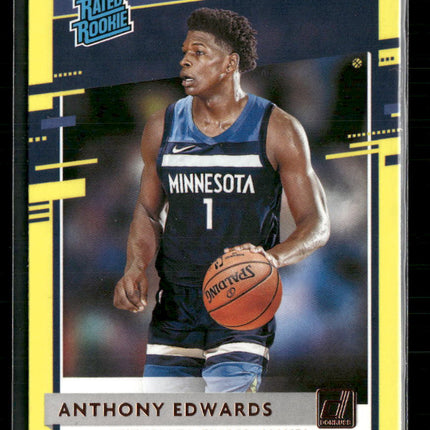 2020-21 Donruss Yellow Flood Anthony Edwards Rookie #201