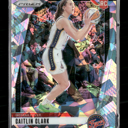 2024 Panini Prizm WNBA Cracked Ice Prizm Caitlin Clark Rookie #22
