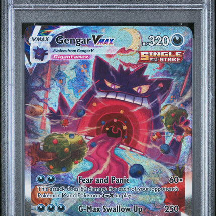 2021 Pokémon SWSH Fusion Strike-Secret Fa/Gengar Vmax 10 PSA #271