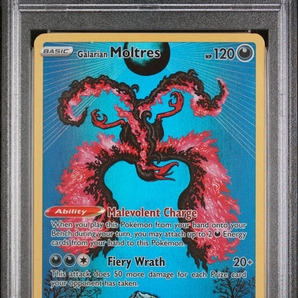 2023 Pokemon Swsh Black Star Promo Crown Zenith Tin Galarian Moltres 9 PSA #284