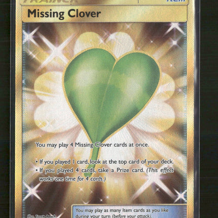 SM - Ultra Prism Missing Clover (Secret Rare) #168/156