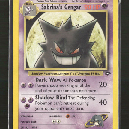 Gym Challenge Sabrina's Gengar #029/132