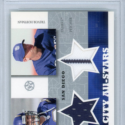 2002 Upper Deck City All-Stars Dual Jerseys D.Brees/T.Hoffman 10 PSA #DB/TH
