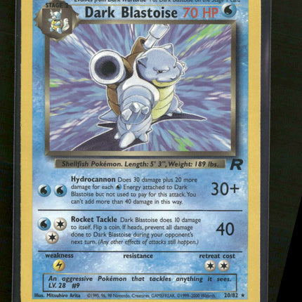 Team Rocket Dark Blastoise (20) #20/82