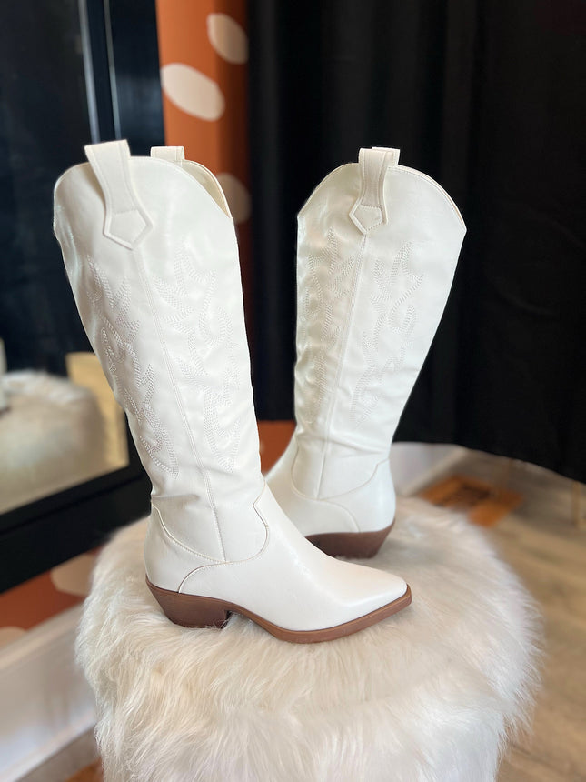 White Cowboy Boots