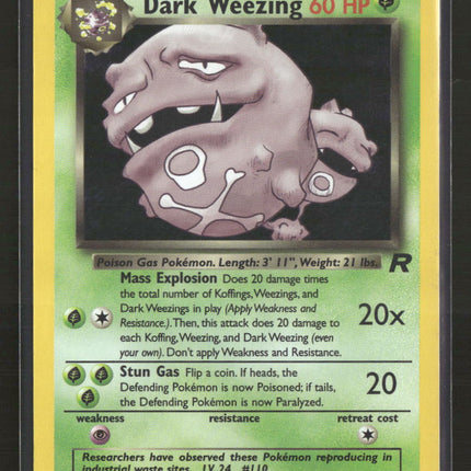 Team Rocket Dark Weezing (14) Unlimited #14/82