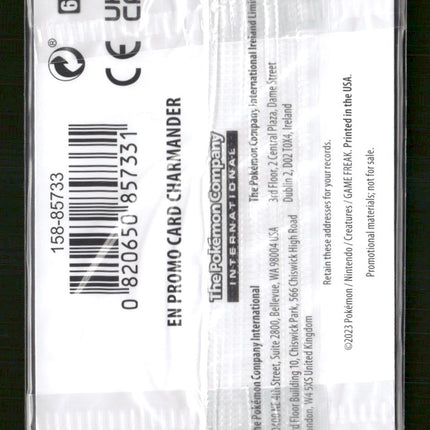 Miscellaneous Cards & Products Charmander (GameStop Stamp) #004/165 (Sealed)