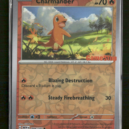 Miscellaneous Cards & Products Charmander (GameStop Stamp) #004/165 (Sealed)