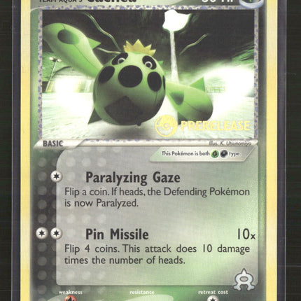 Miscellaneous Cards & Products Team Aqua's Cacnea (Prerelease) #024/095