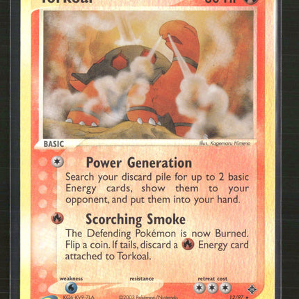 Dragon Torkoal Reverse Holofoil #12/97