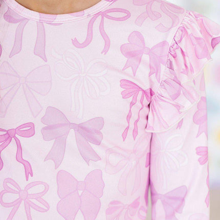Twinkle Ties L/S Ruffle Tee