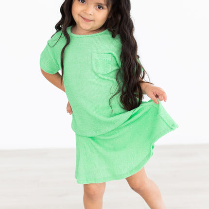 Seafoam Green Scrunchy Twirl Skort