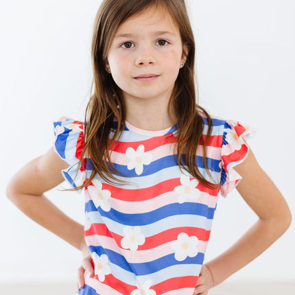 July Vibes S/S Ruffle Tee