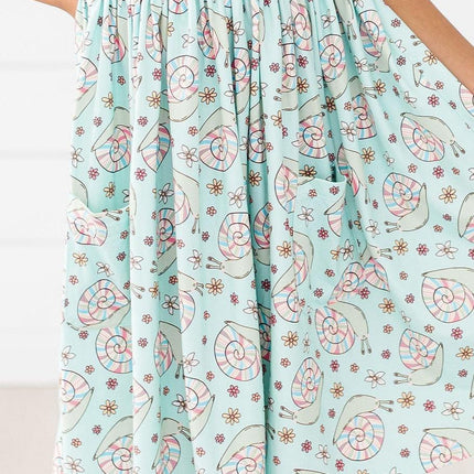 SALE Spring Snails S/S Pocket Twirl Dress