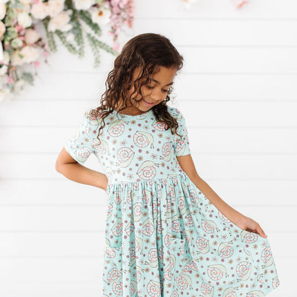 SALE Spring Snails S/S Pocket Twirl Dress