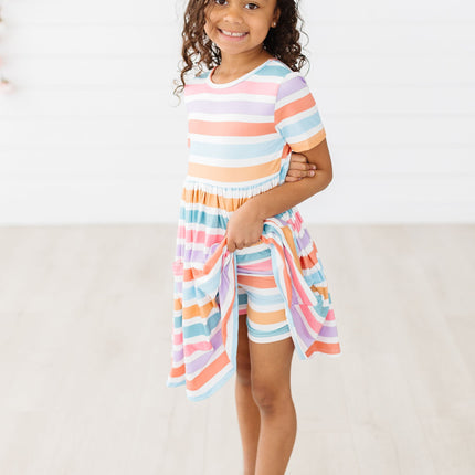 Spring Stripes S/S Pocket Twirl Dress