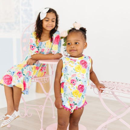 SALE Rosie Smocked Ruffle Dress