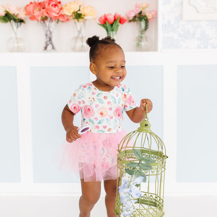 SALE Rosettes Tutu Bodysuit