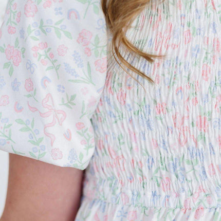 Cloud 9 Smocked Ruffle Dress