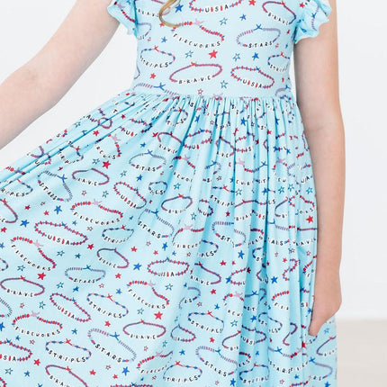 SALE Miss Americana (Mila's Version) Flutter Sleeve Twirl Dress