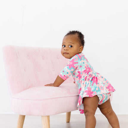 Petal Perfection 3/4 Sleeve Twirl Bodysuit