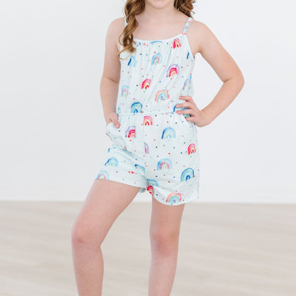 SALE Rainbow Grooves Strappy Play Romper