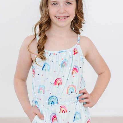 SALE Rainbow Grooves Strappy Play Romper