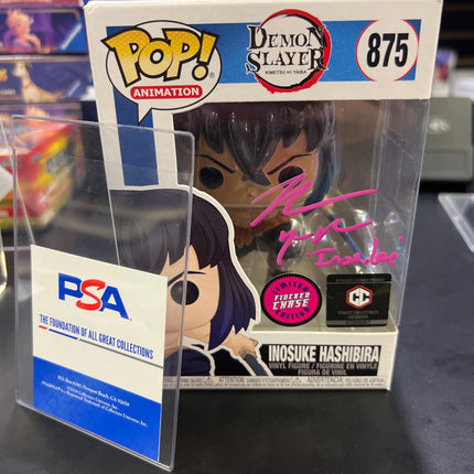 Funko POP! Inosuke Hashibira #875 Flocked Chase - Signed - In Case