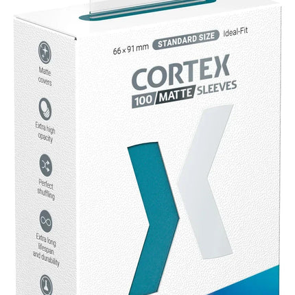 CORTEX SLEEVES MATTE STANDARD SIZE (100) - PETROL