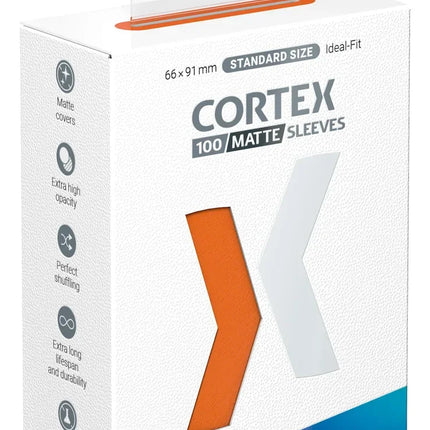 CORTEX SLEEVES MATTE STANDARD SIZE (100) - ORANGE