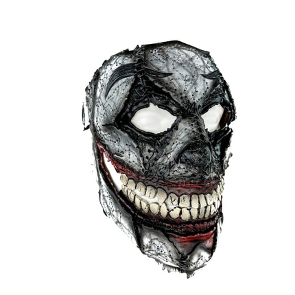 Genuine Leather Mask - GigaMyme Clown - Handmade Mime Full Face Cover for Halloween, Performance or Cosplay Costume