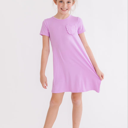 Bright Lilac T-Shirt Dress