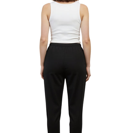 Womens Classic Poly Knit Pants - Pull On Slacks with Elastic Waist